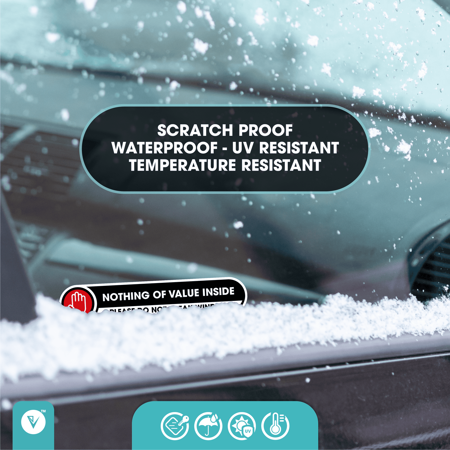 Do Not Break The Window Stickers | Nothing of Value Inside Car Safety Stickers