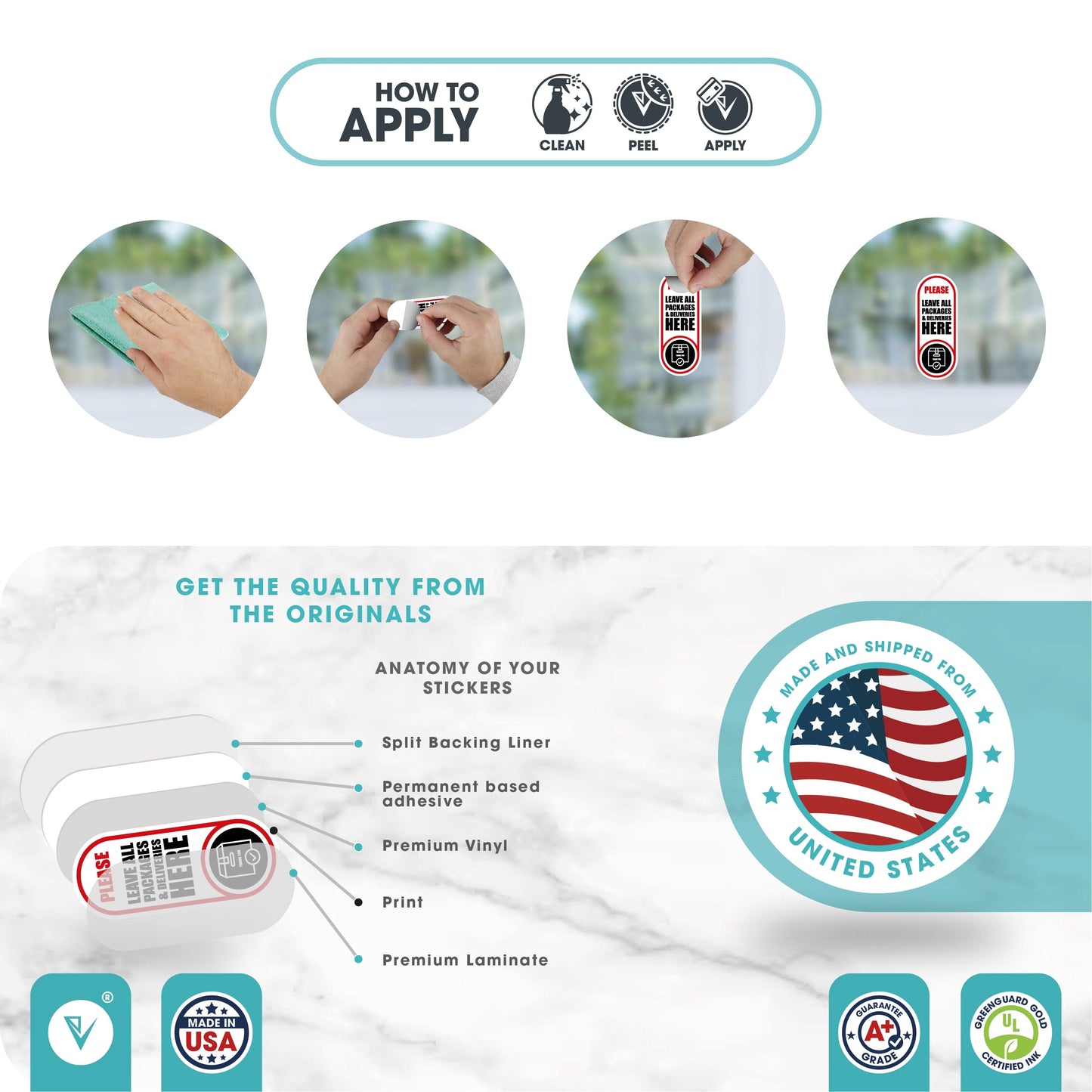 Deliveries Here Sticker