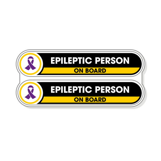 Epileptic Person on Board Small Stickers