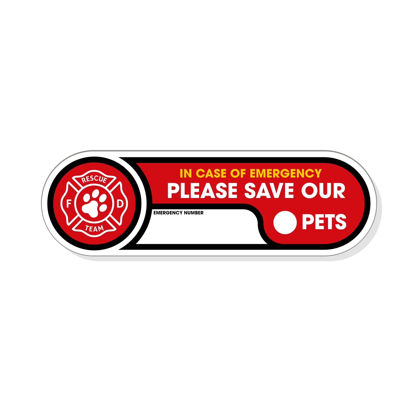 Pet Rescue Safety Stickers