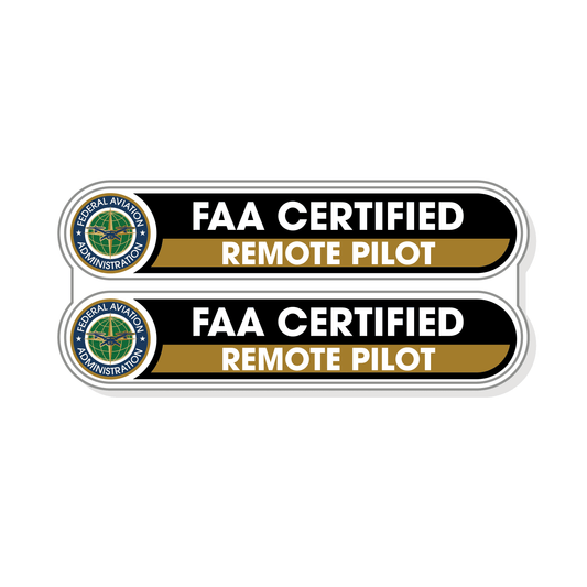 FAA Certified Remote Pilot Stickers