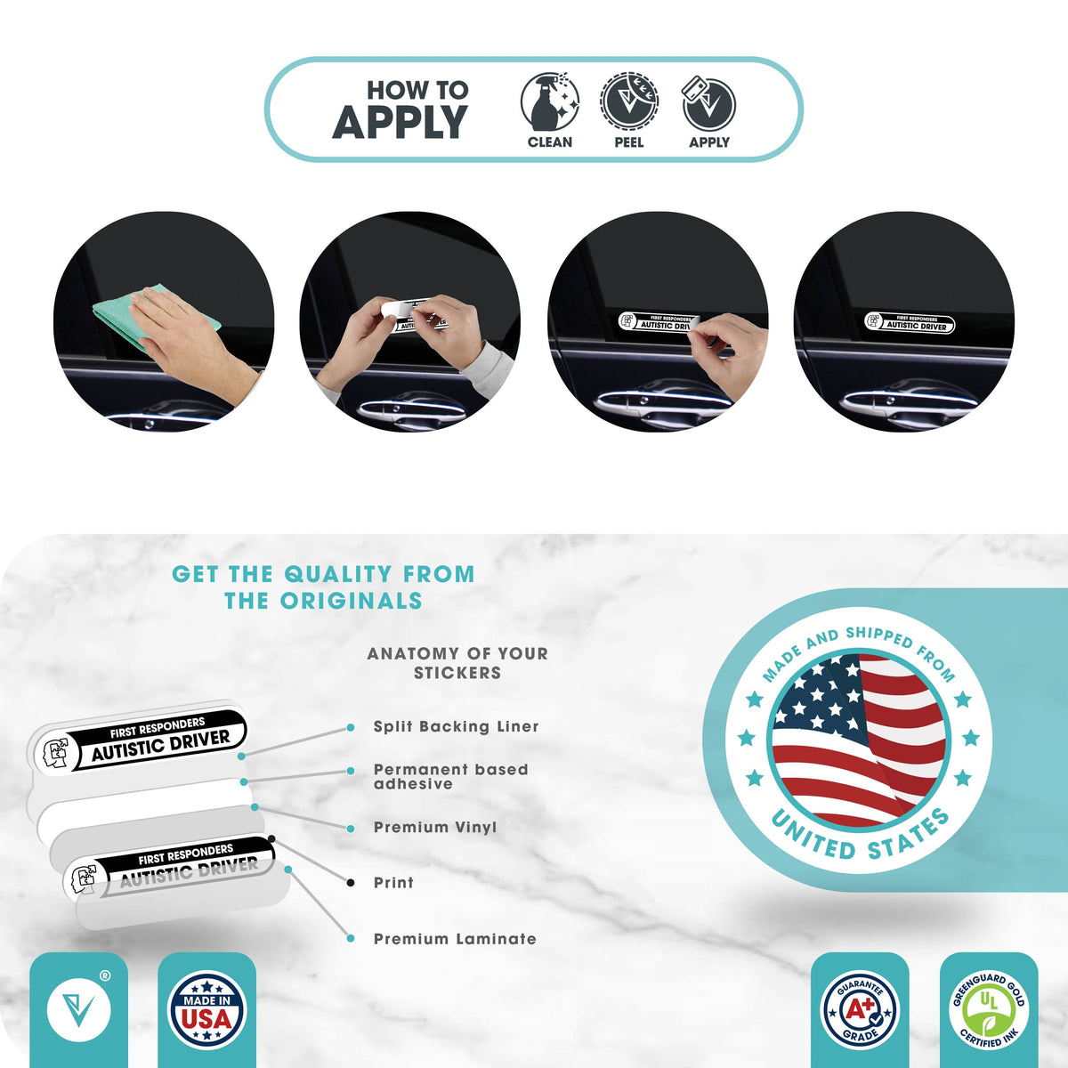 Autistic Driver Stickers