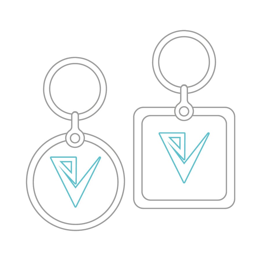 Custom Logo Engraved on keychain