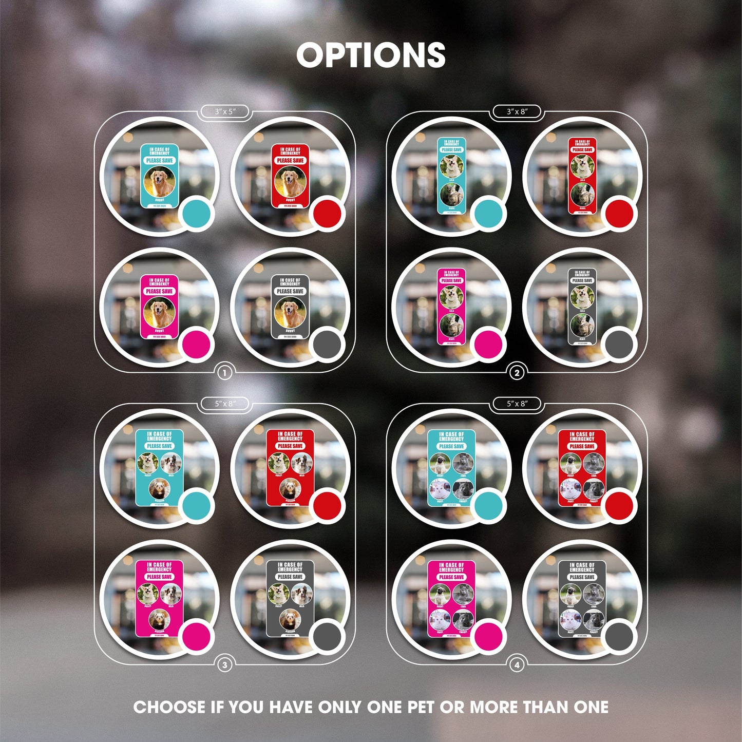 Save Our Pets Sticker - Custom Photo
