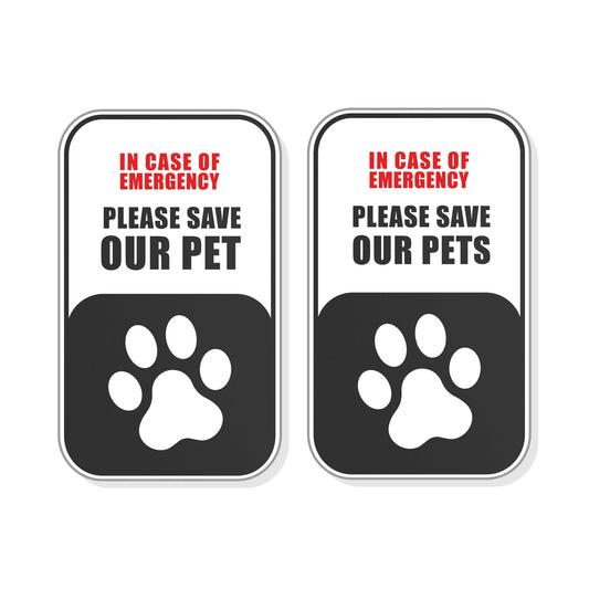 Save Our Pet Emergency Stickers