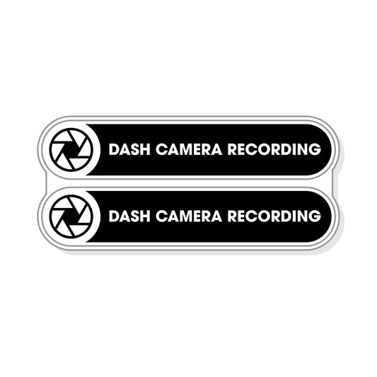 Dash Camera Recording Stickers