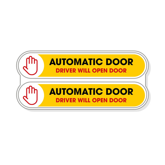 Automatic Door Sticker Sign