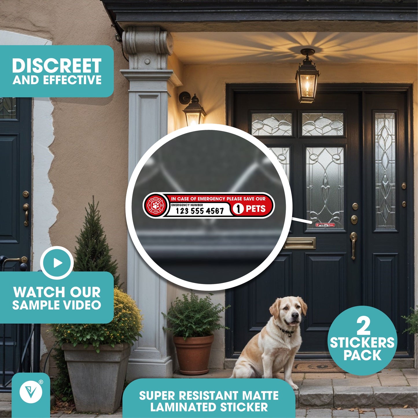 Pet Rescue Safety Stickers