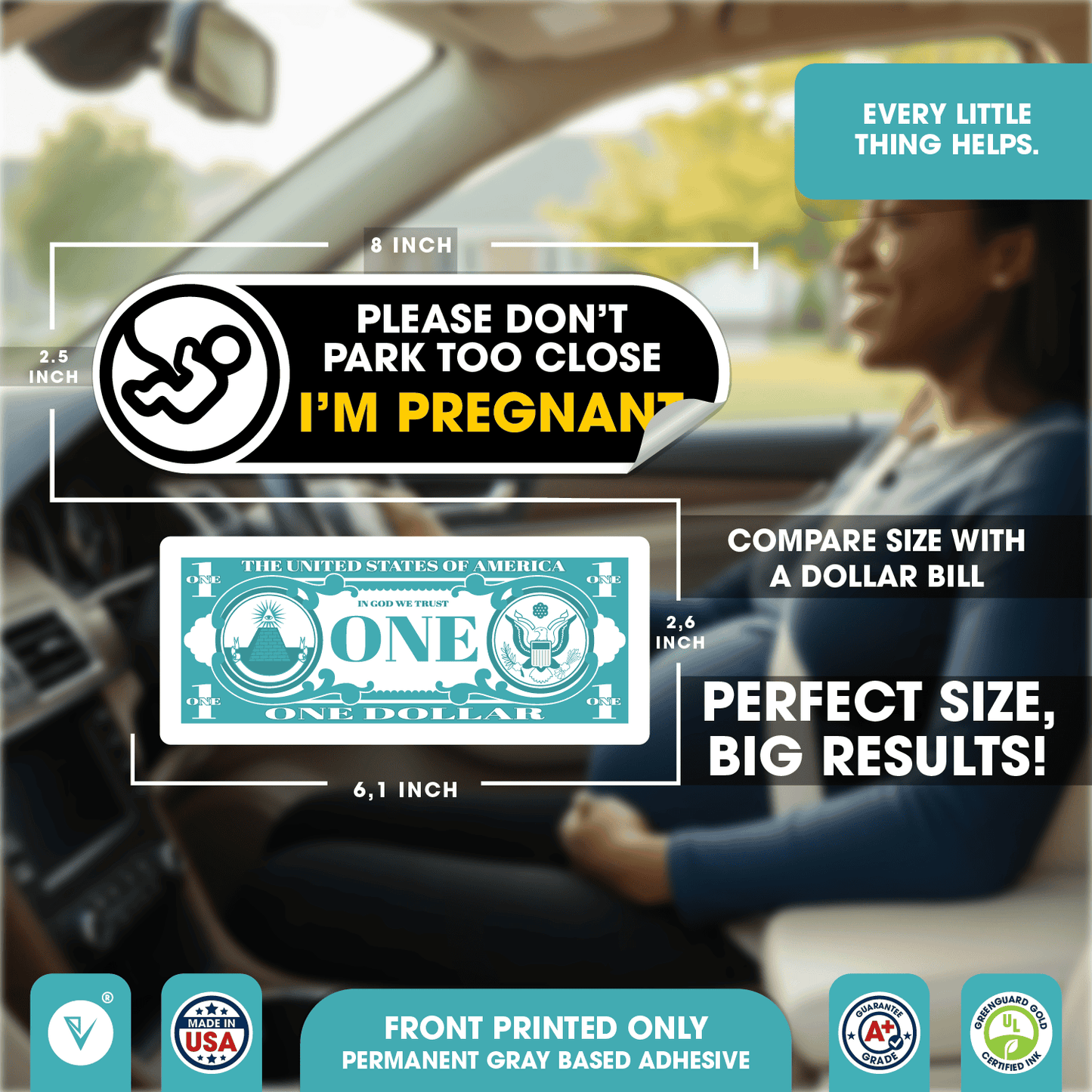 Please Don't Park too Close I'm Pregnant Stickers