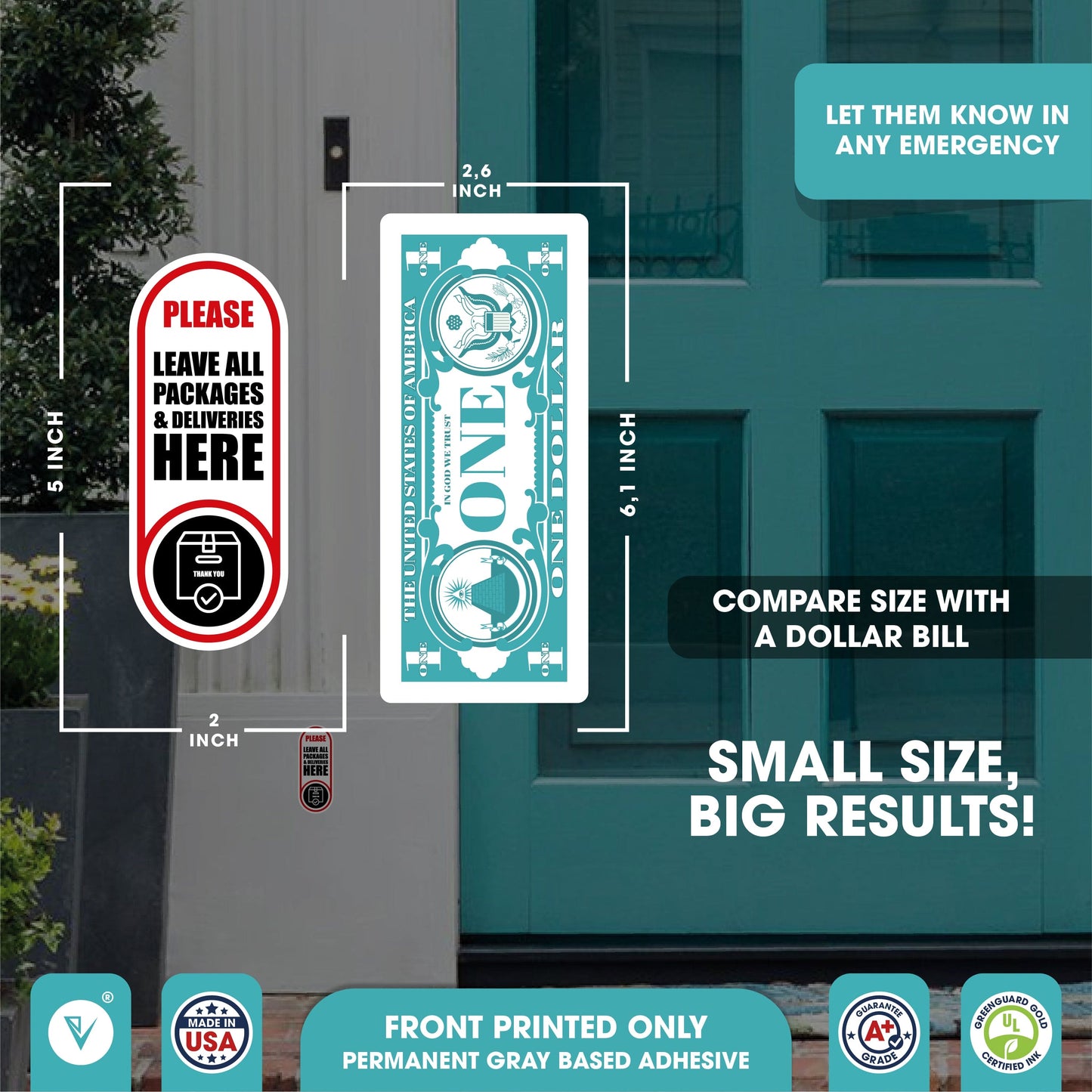 Deliveries Here Sticker