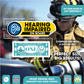 Hearing Impaired on Board Small Stickers for Car