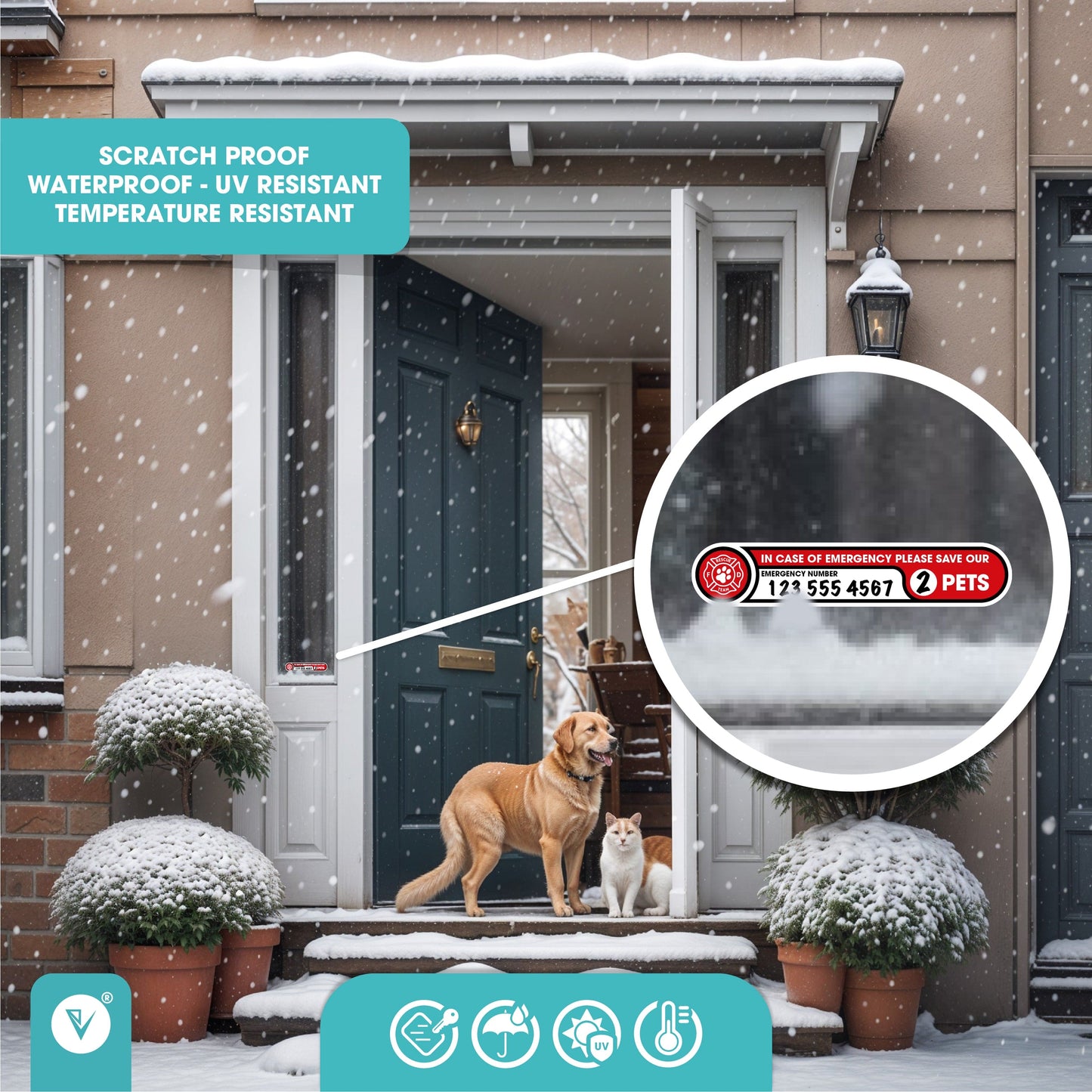 Pet Rescue Safety Stickers