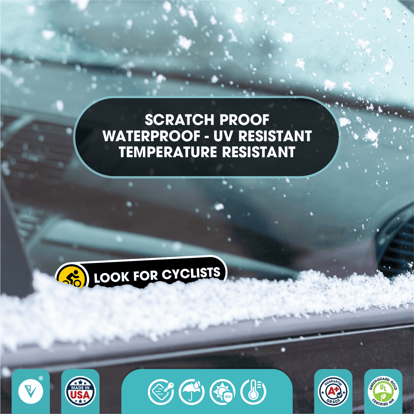 Look for Cyclists Small Vinyl Stickers