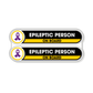 Epileptic Person on Board Small Stickers