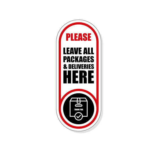 Deliveries Here Sticker