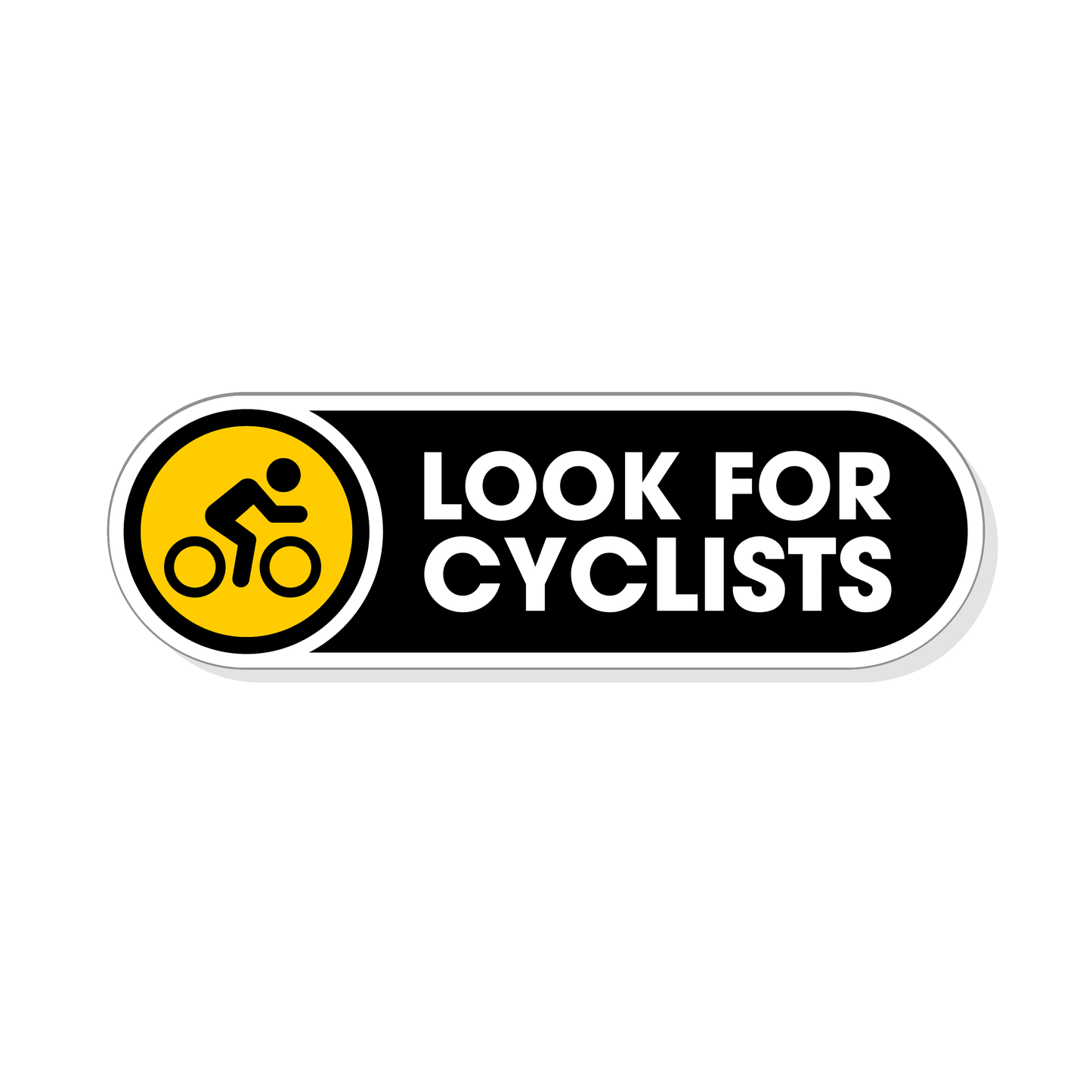 Look for Cyclists Small Vinyl Stickers