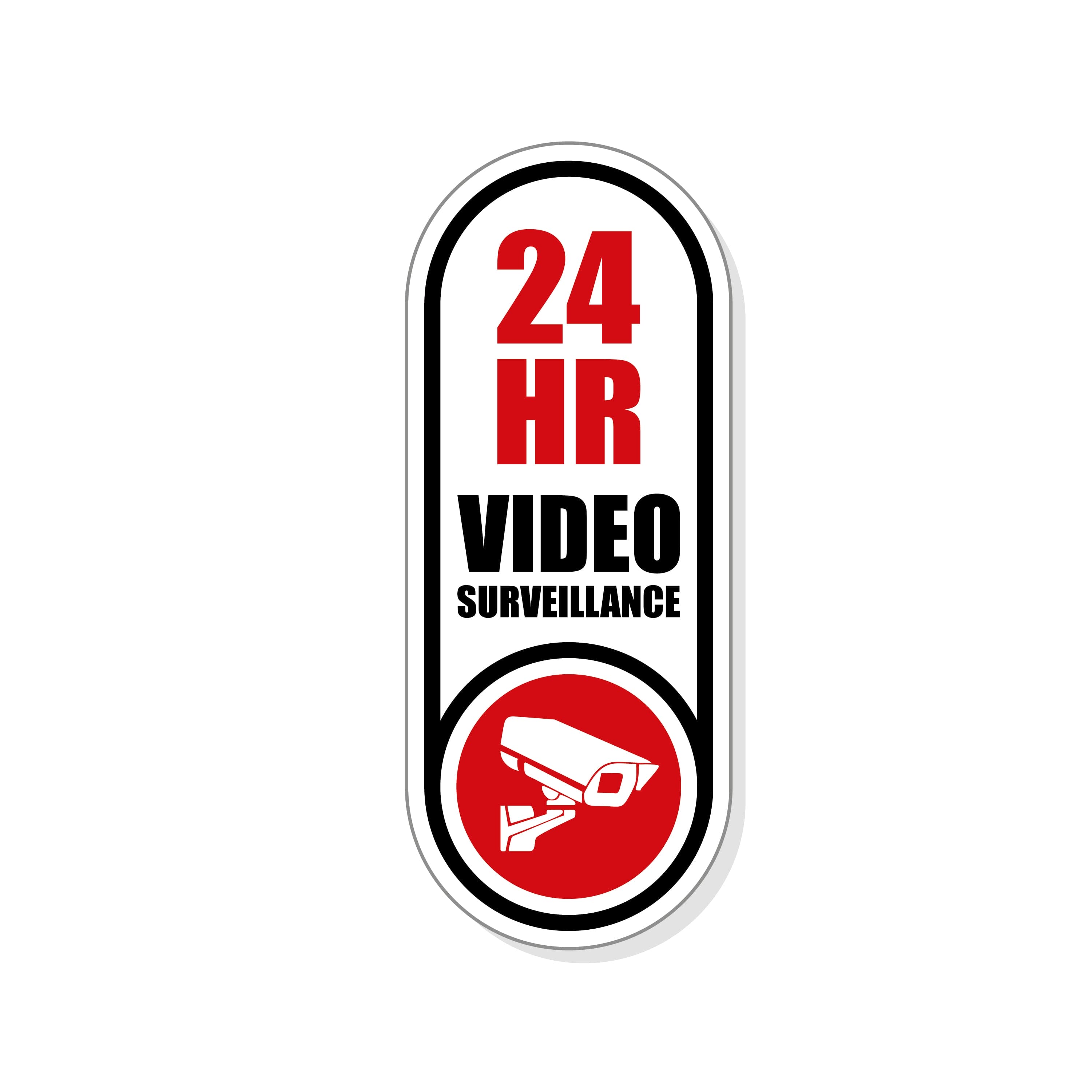 Video Surveillance Sticker Sign – Engraven LLC
