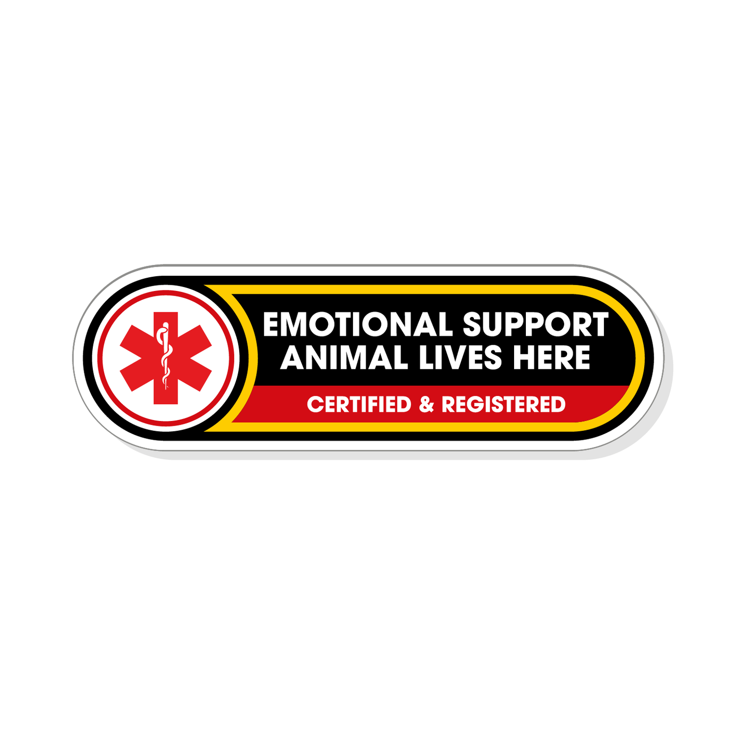 Emotional Support Animal Lives Here - ESA Sticker
