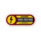 Danger High Voltage Bilingual Sticker