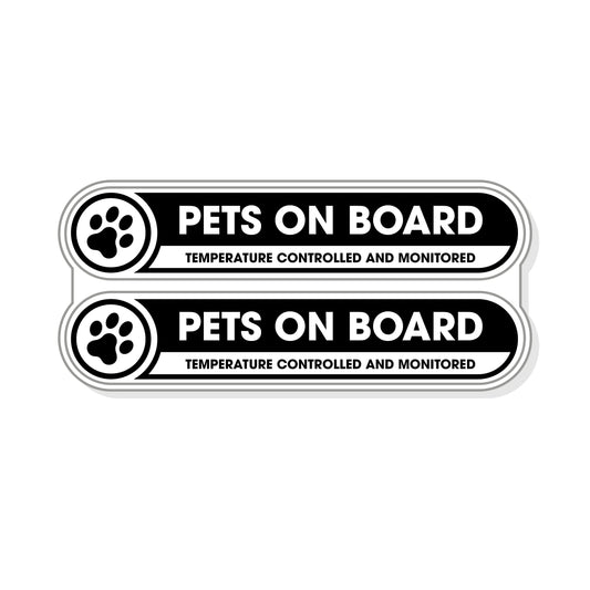 Pets On Board Small Sticker