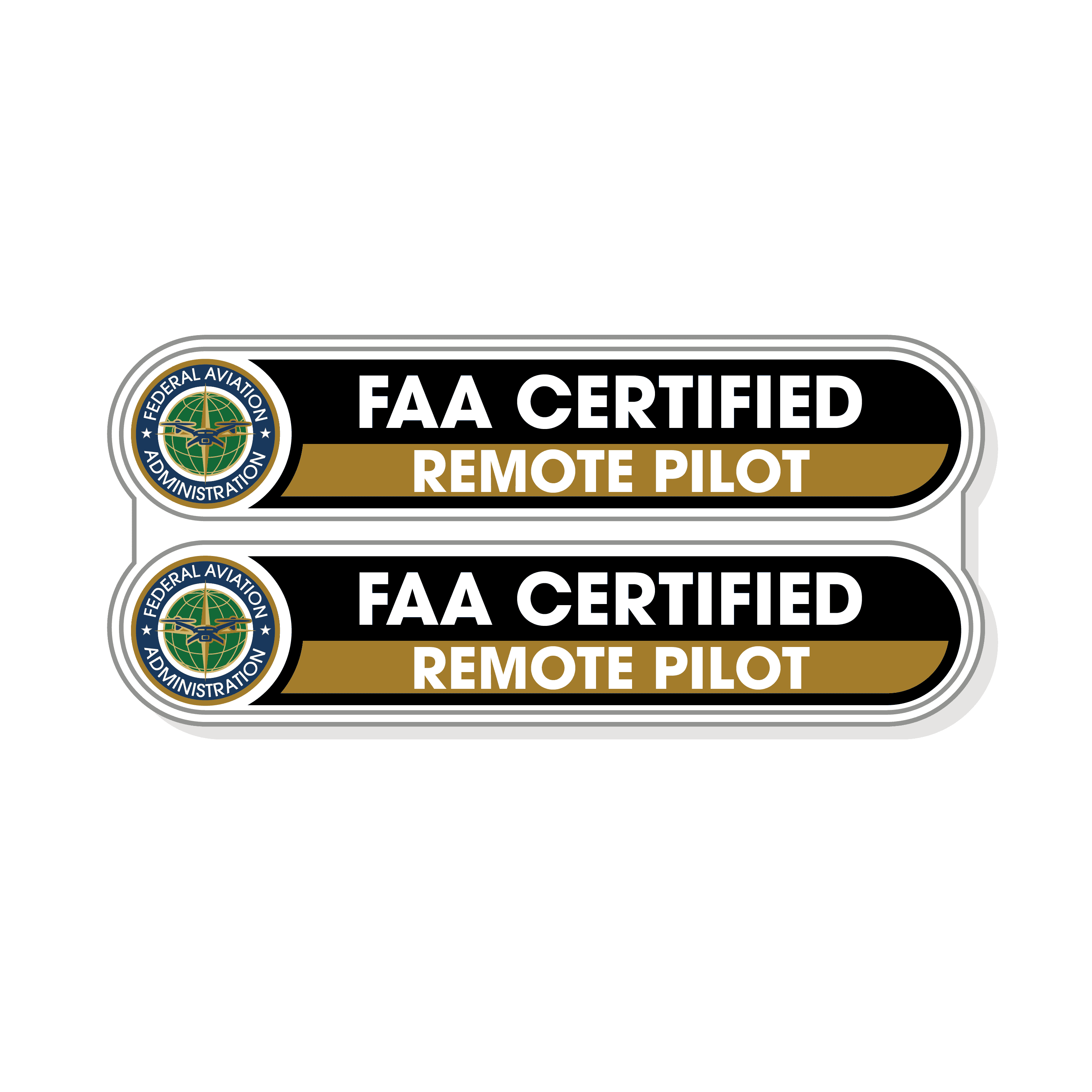 FAA Certified Remote Pilot Stickers – Engraven LLC