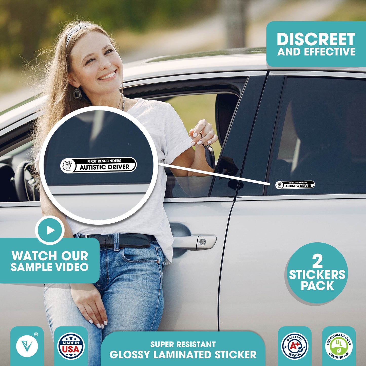 Autistic Driver Stickers