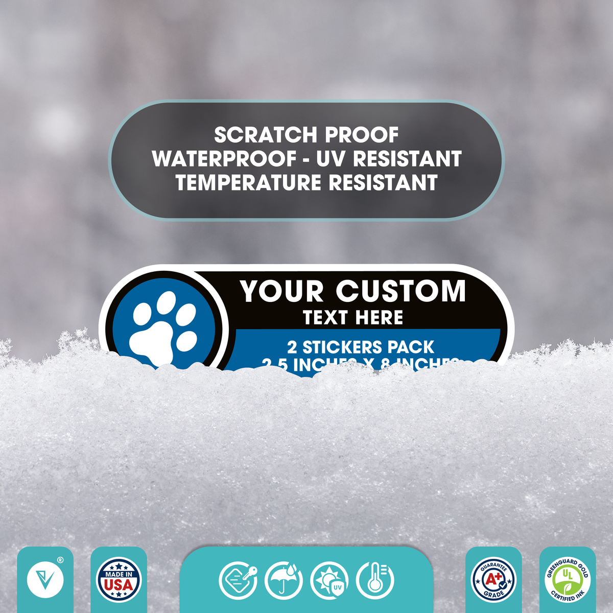 Custom Pets Stickers for Car