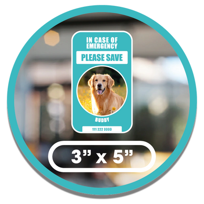 Save Our Pets Sticker - Custom Photo