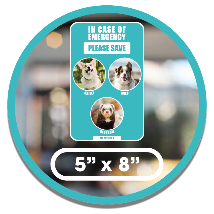 Save Our Pets Sticker - Custom Photo