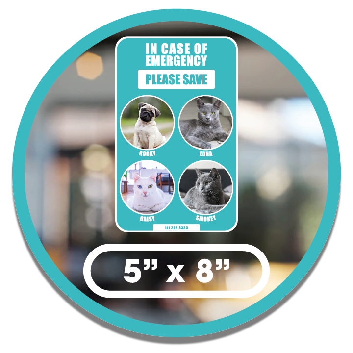 Save Our Pets Sticker - Custom Photo