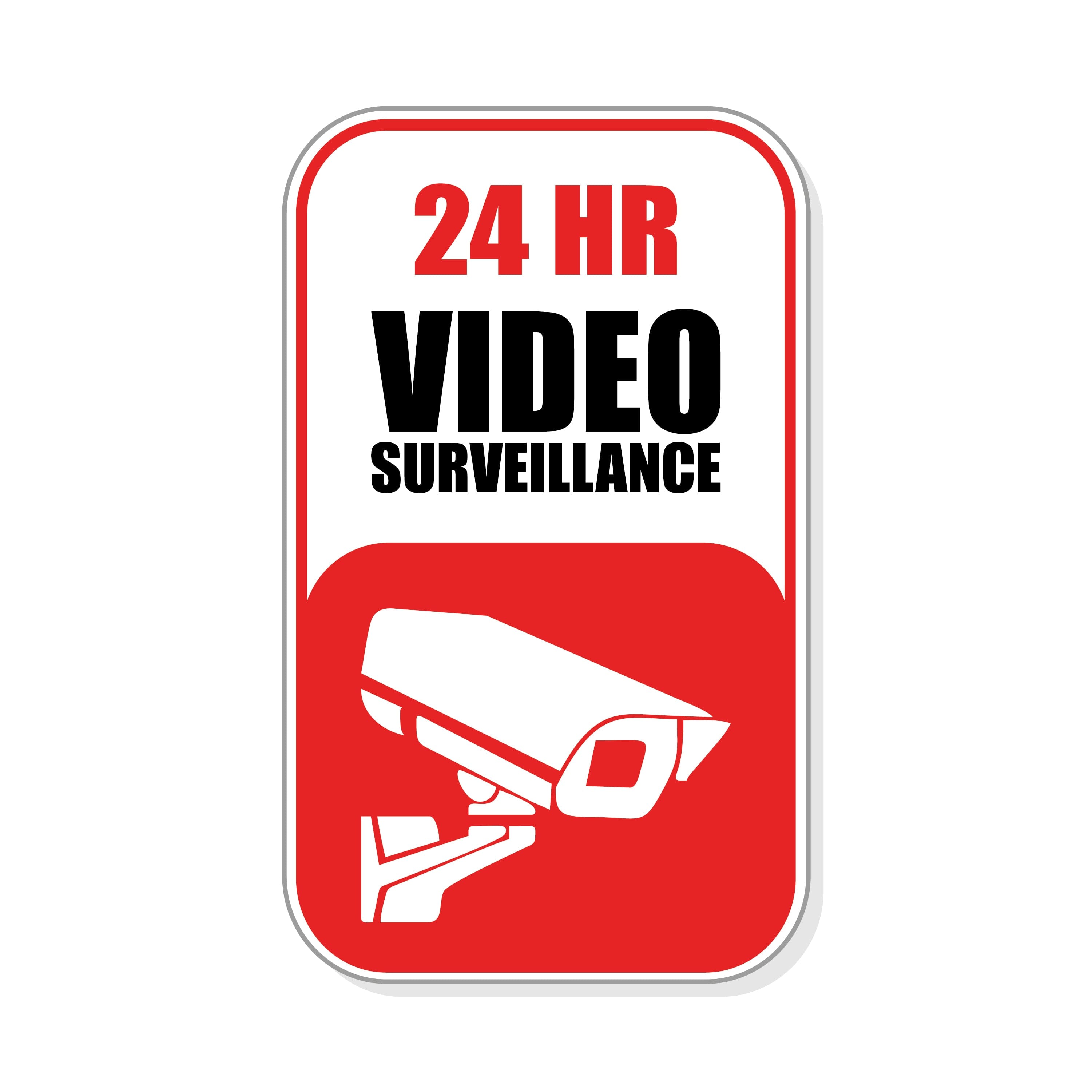 Video Surveillance Sticker Sign – Engraven LLC