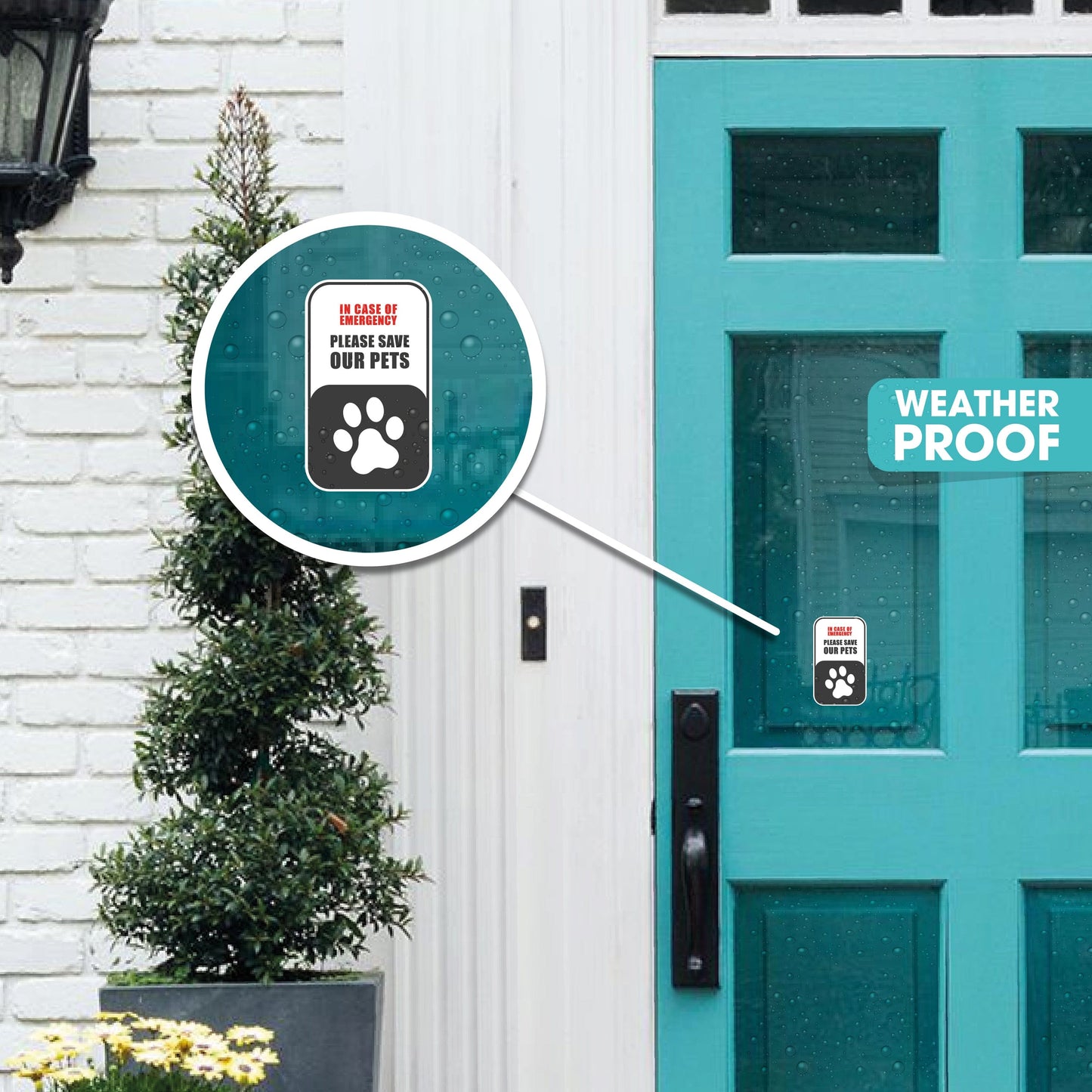 Save Our Pet Emergency Stickers