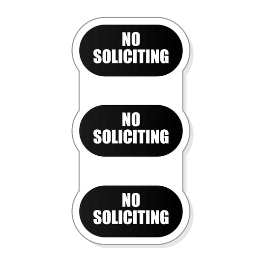 Tiny No Soliciting for Doorbell