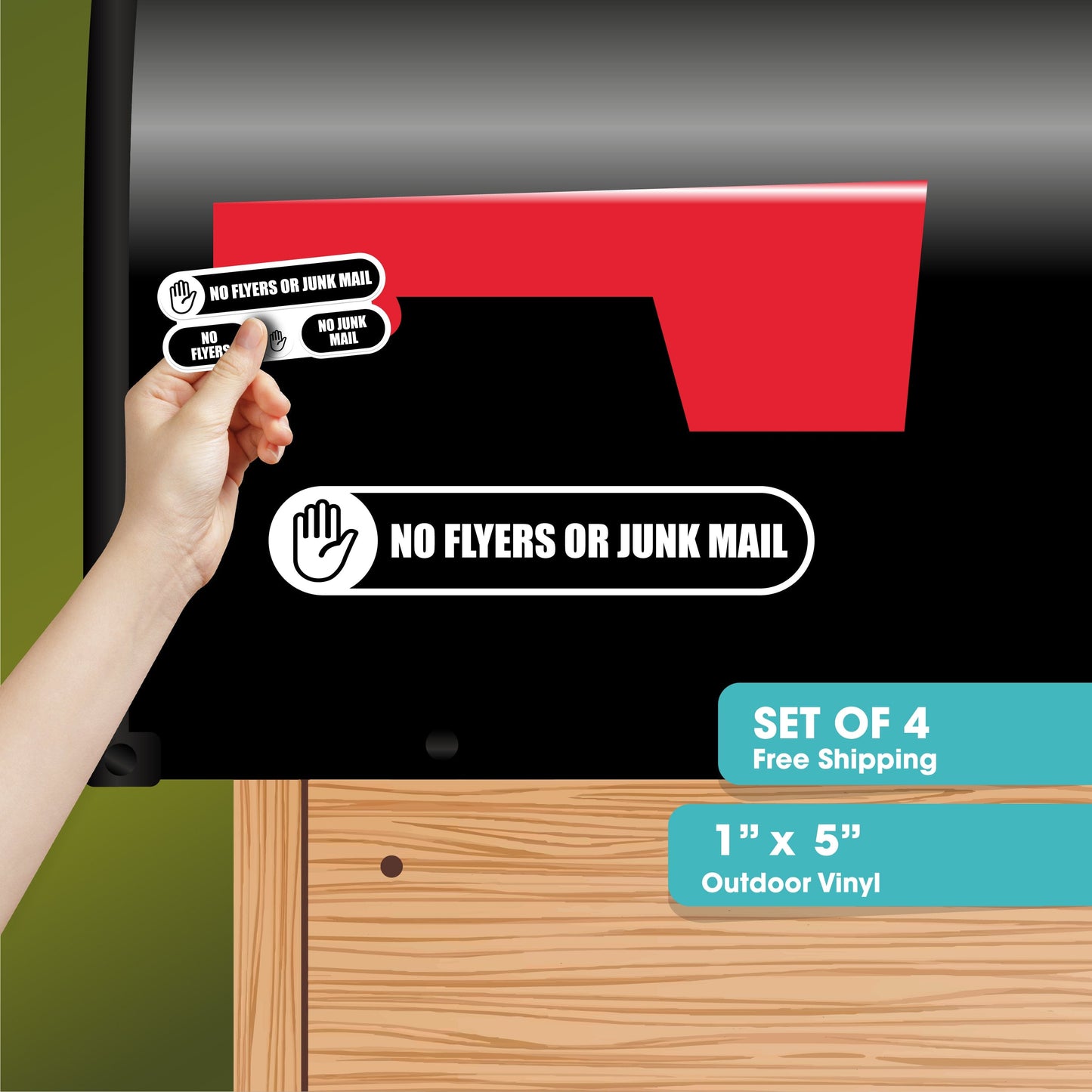 No Flyers or Junk Mail Sticker Sign