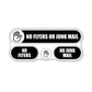 No Flyers or Junk Mail Sticker Sign