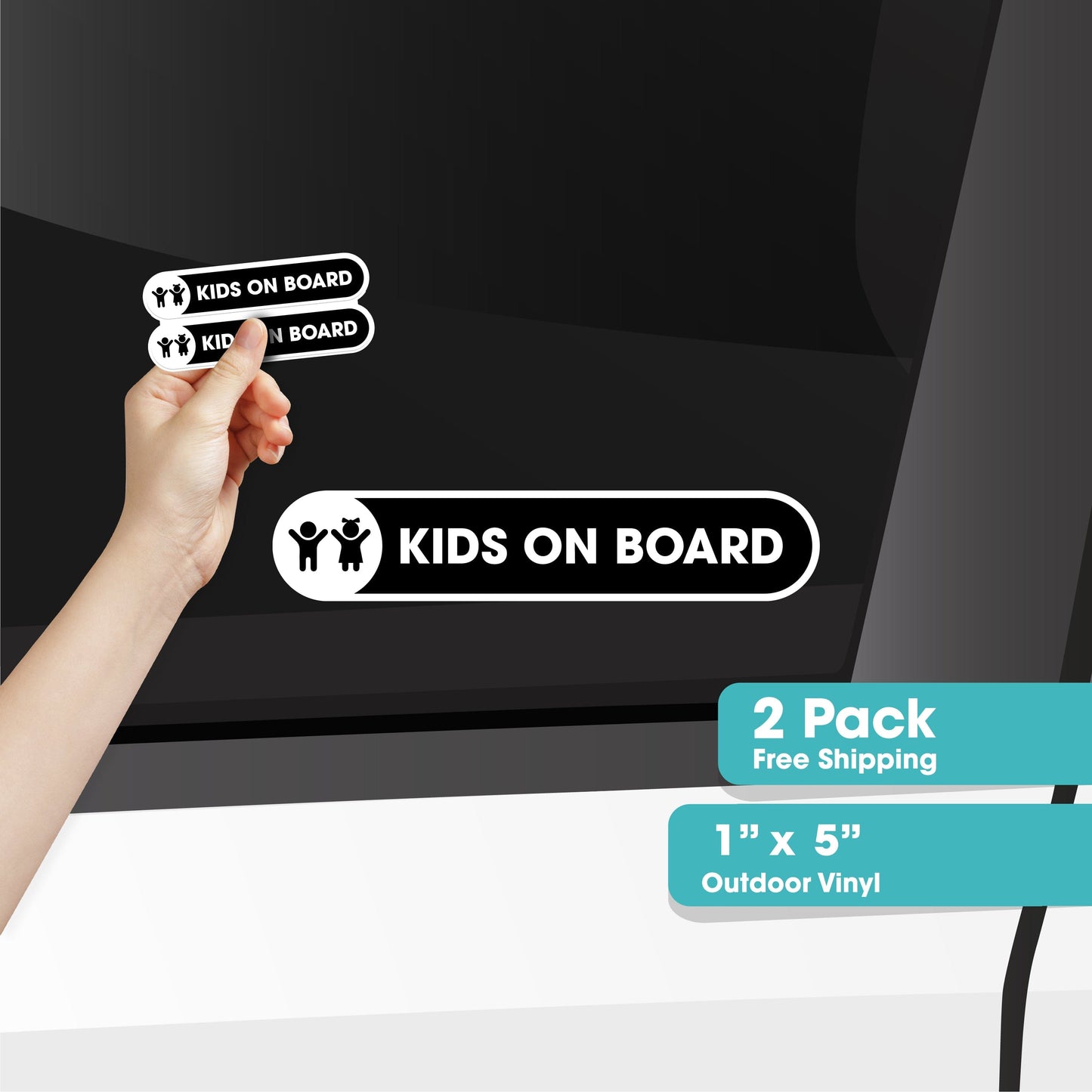 Kids On Board Small Sticker for Car