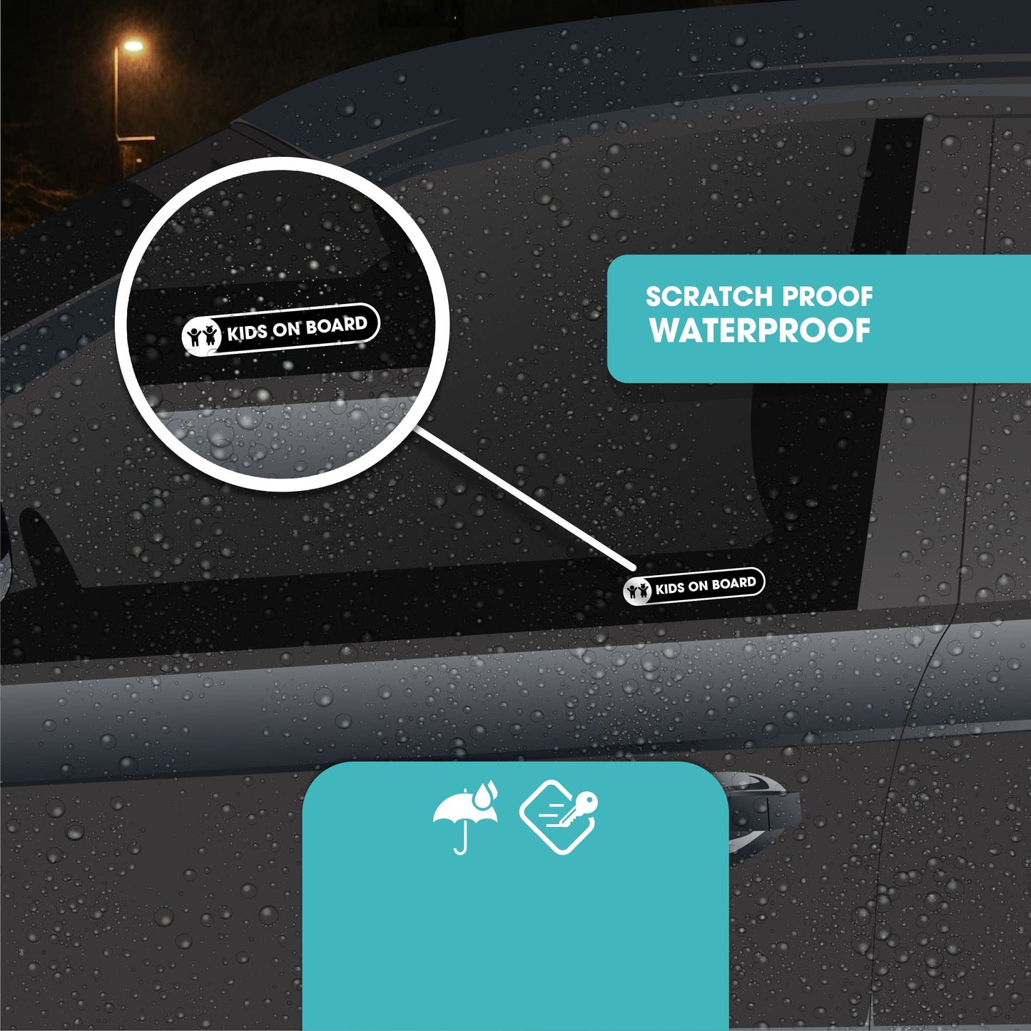 Kids On Board Small Sticker for Car