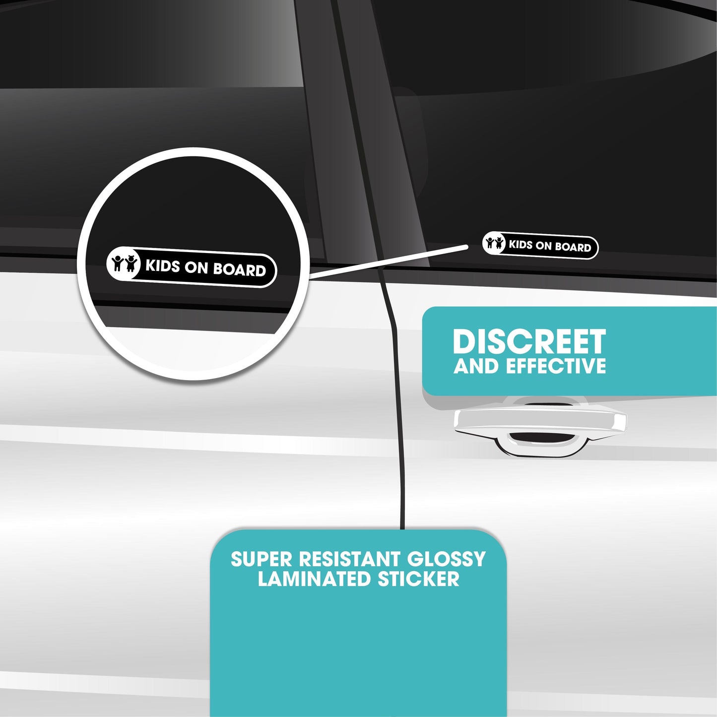Kids On Board Small Sticker for Car